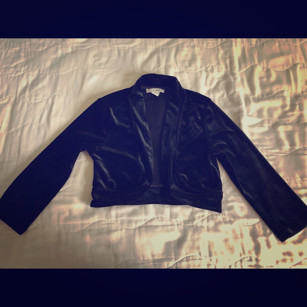 White House Black Market velvet blazer